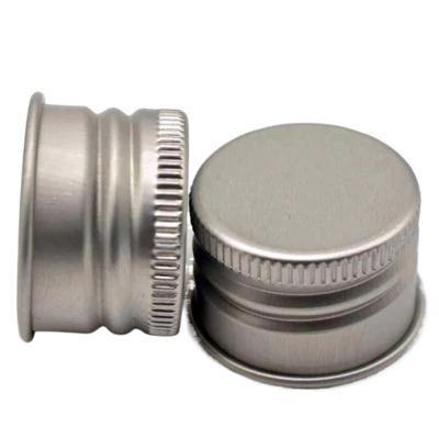 Tap d'alumini de 24 mm per a ampolles de vidre